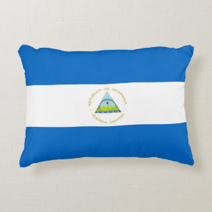 Nicaragua-Flagge Dekokissen