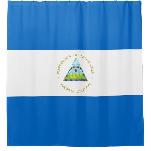 Nicaragua-Flagge Duschvorhang (Vorderseite)