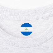 Nicaragua-Flagge Etiketten (Befestigt)