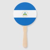 Nicaragua-Flagge Fächer (Rückseite)