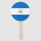 Nicaragua-Flagge Fächer (Rückseite)
