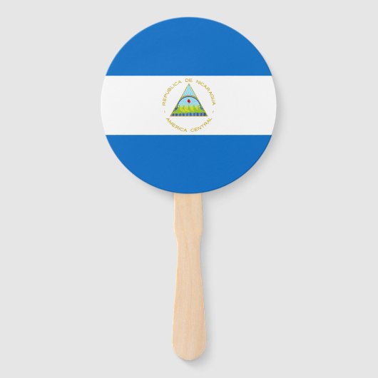 Nicaragua-Flagge Fächer (Vorderseite)