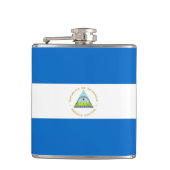 Nicaragua-Flagge Flachmann (Vorderseite)
