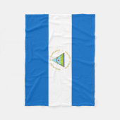 Nicaragua-Flagge Fleecedecke (Vorderseite)
