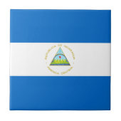 Nicaragua-Flagge Fliese (Vorderseite)