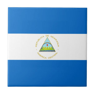 Nicaragua-Flagge Fliese