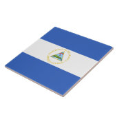 Nicaragua-Flagge Fliese (Seite)