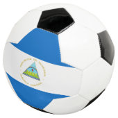 Nicaragua-Flagge Fußball (Dreiviertel)