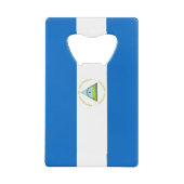 Nicaragua-Flagge Geldbeutel Flaschenöffner (Vorderseite)