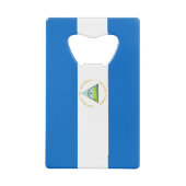 Nicaragua-Flagge Geldbeutel Flaschenöffner (Rückseite)