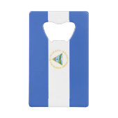Nicaragua-Flagge Geldkarten Flaschenöffner (Vorderseite)