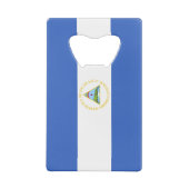 Nicaragua-Flagge Geldkarten Flaschenöffner (Rückseite)