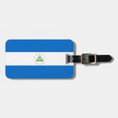 Nicaragua-Flagge Gepäckanhänger (Vorderseite horizontal)