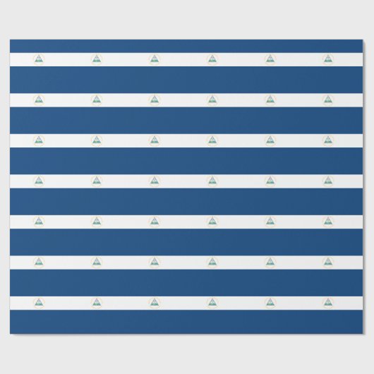 Nicaragua-Flagge Geschenkpapier (Flach)