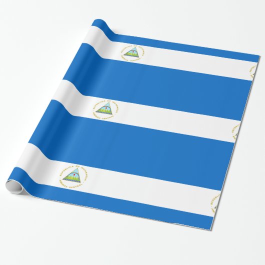 Nicaragua-Flagge Geschenkpapier (Ungerollt)