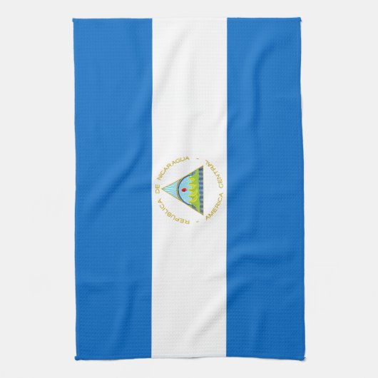 Nicaragua-Flagge Geschirrtuch (Vertikal)