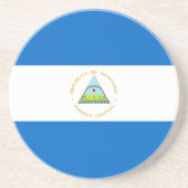 Nicaragua-Flagge Getränkeuntersetzer (Vorne)