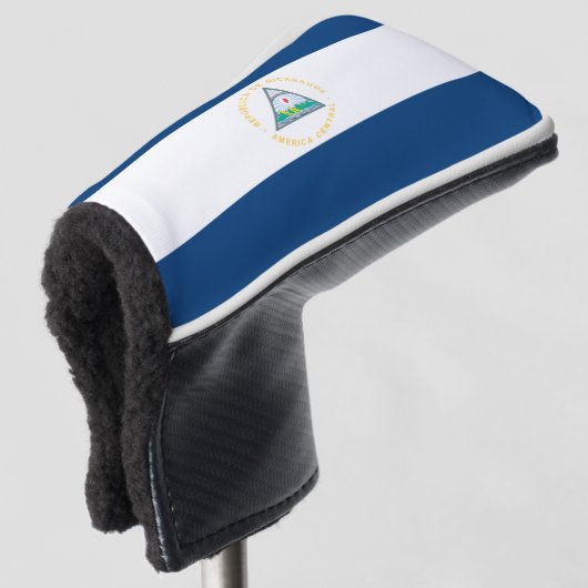 Nicaragua-Flagge Golf Headcover (3/4 Vorderseite)