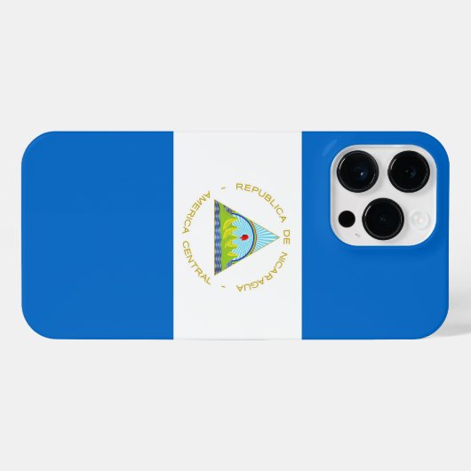 Nicaragua-Flagge iPhone Hülle (Rückseite (Horizontal))