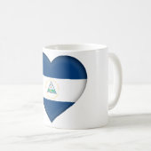 Nicaragua-Flagge Kaffeetasse (VorderseiteRechts)