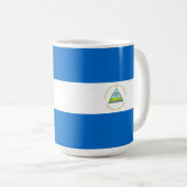 Nicaragua-Flagge Kaffeetasse (VorderseiteRechts)