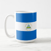 Nicaragua-Flagge Kaffeetasse (Links)