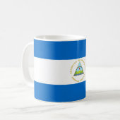 Nicaragua-Flagge Kaffeetasse (Vorderseite Links)