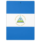 Nicaragua-Flagge Klemmbrett (Rückseite)