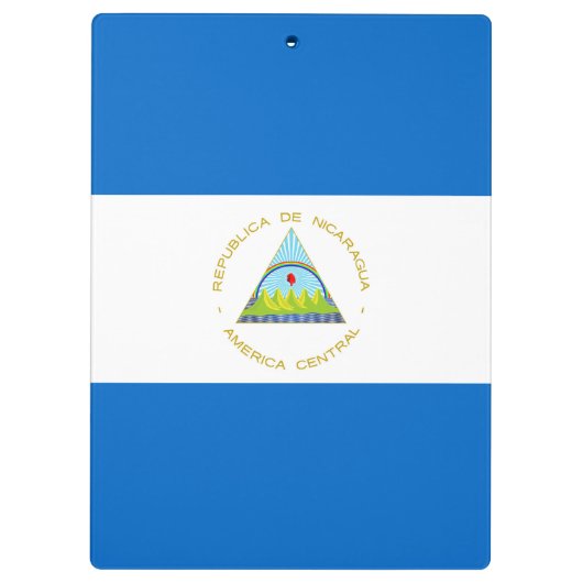 Nicaragua-Flagge Klemmbrett (Rückseite)