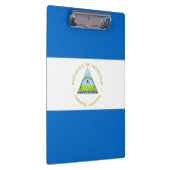 Nicaragua-Flagge Klemmbrett (Rechts)