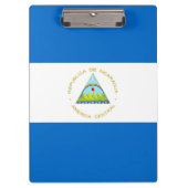 Nicaragua-Flagge Klemmbrett (Vorderseite)