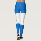 Nicaragua-Flagge Leggings (Rückseite)