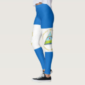 Nicaragua-Flagge Leggings (Links)