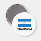 Nicaragua-Flagge Magnet (Vorderseite/Rückseite)