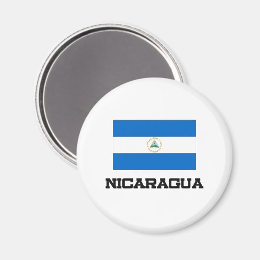 Nicaragua-Flagge Magnet (Vorderseite/Rückseite)