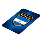Nicaragua-Flagge Magnet (Linke Seite)