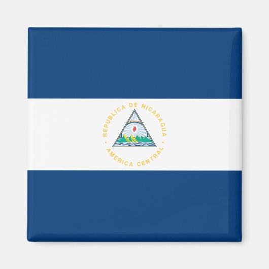 Nicaragua-Flagge Magnet (Vorne)