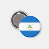 Nicaragua-Flagge Magnet (Vorderseite/Rückseite)