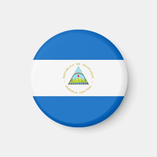 Nicaragua-Flagge Magnet (Vorne)