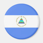 Nicaragua-Flagge Magnet (Vorne)