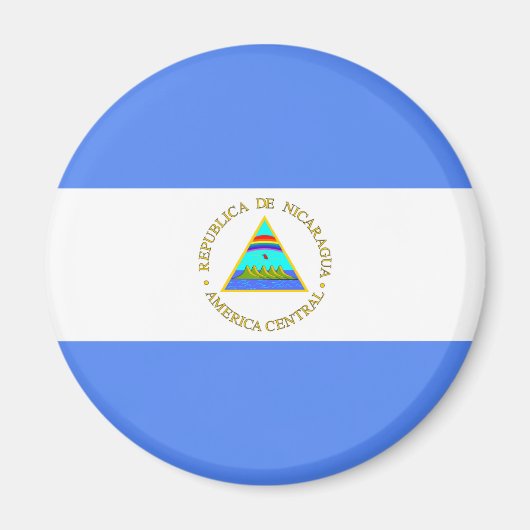 Nicaragua-Flagge Magnet (Vorne)