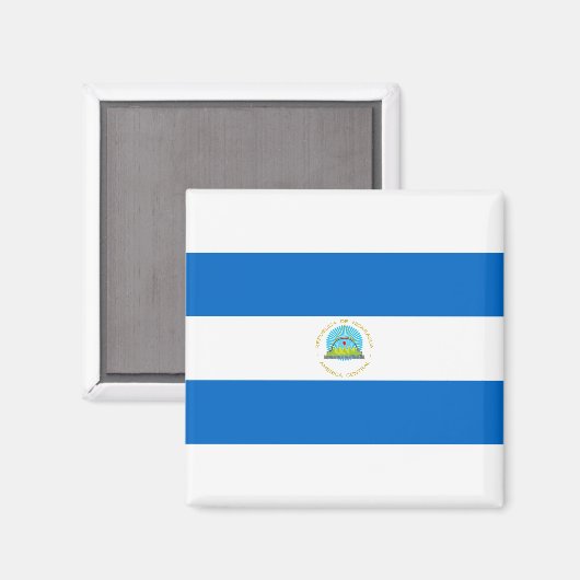 Nicaragua-Flagge Magnet (Vorderseite/Rückseite)