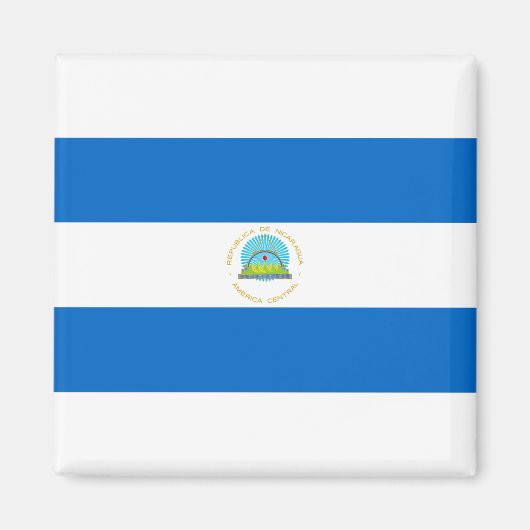 Nicaragua-Flagge Magnet (Vorne)