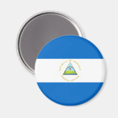 Nicaragua-Flagge Magnet (Vorderseite/Rückseite)