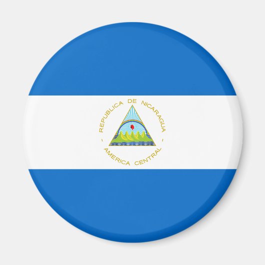 Nicaragua-Flagge Magnet (Vorne)
