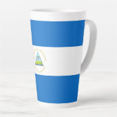Nicaragua-Flagge Milchtasse (Rechte Ecke)