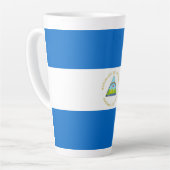 Nicaragua-Flagge Milchtasse (Linke Ecke)