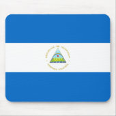 Nicaragua-Flagge Mousepad (Vorne)