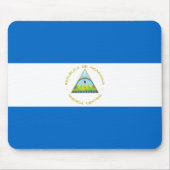 Nicaragua-Flagge Mousepad (Vorne)