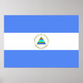 Nicaragua-Flagge Poster (Vorne)